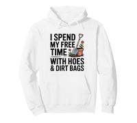 I Spend My Free Time With Hose And Dirtbags Garding Fan Pullover Hoodie