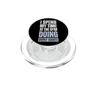 I Spend My Time At The Gym Doing Diddly Squats PopSockets PopGrip for MagSafe