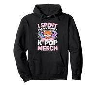 I Spent All My Money On K-Pop Merch Kawaii Fox Lover Pullover Hoodie