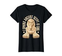 I Sphinx Ancient Egypt is Cool Value Graphic T-Shirt, Women, Black, M