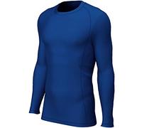 i-sports Kids Base Layer Tops Unisex Compression Shirts - Royal, Age 7-8 Years (SY)