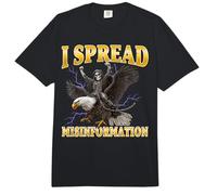 I Spread Misinformation Cringe Skeleton Comfort Colors Adult Heavyweight T-Shirt