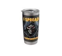 I Spread Misinformation Cringe Skeleton Stainless Steel Insulated Tumbler