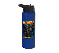I Spread Misinformation Cringe Skeleton Stainless Steel Insulated Water Bottle