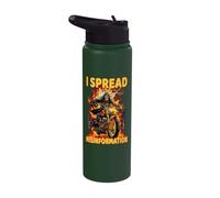 I Spread Misinformation Cringe Skeleton Stainless Steel Insulated Water Bottle