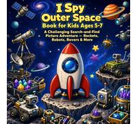 I Spy Outer Space Book for Kids Ages 5-7: A Challenging Search-and-Find Picture Puzzle Adventure - Rockets, Robots, Rovers, Astronauts, Stars & More (I Spy Search and Find Books for Kids Ages 5-7)