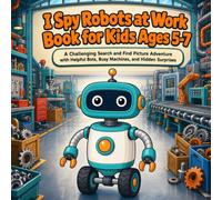 I Spy Robots at Work Book for Kids Ages 5-7: A Challenging Search and Find Picture Adventure with Helpful Bots, Busy Machines, and Hidden Surprises (I Spy S ind (Ages 5-7))
