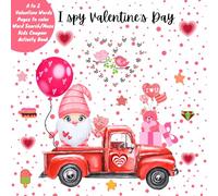 I Spy With My Little Eye Valentine's Day Book For Kids Ages 2-5,4-8: Word Search, Coloring Pages, Kids Coupon, Activity Book- Fun & Interactive ... Valentine's Gift For Preschoolers & Toddlers