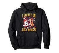 I Squirt On Juicy Wieners Funny Hard Retro Meme Bootleg Pullover Hoodie