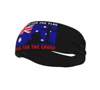 I Stand for The Australia Flag and I Kneel for The Cross Headbands Men Women Non Slip Wicking Sports Sweatband for Gym Basketball Yoga Hairbands