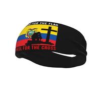 I Stand for The Ecuador Flag and I Kneel for The Cross Headbands Men Women Non Slip Wicking Sports Sweatband for Gym Basketball Yoga Hairbands
