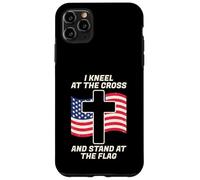 I Stand for The Flag and Kneel for The Cross USA Flag Case for iPhone 11 Pro Max