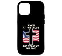 I Stand for The Flag and Kneel for The Cross USA Flag Case for iPhone 12/12 Pro