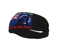 I Stand for The Flag Cook Islands and I Kneel for The Cross Headbands Men Women Non Slip Wicking Sports Sweatband for Gym Basketball Yoga Hairbands