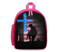 I Stand for The Flag I Kneel for The Crosses Laptop Backpack Cute Travel Daypack Carry on Backpack Work Bag for Men Women