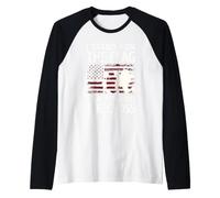I Stand for The Flag Memorial Day Never Forget Veteran Raglan Baseball Tee