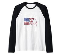 I Stand for The Flag Memorial Day Never Forget Veteran Raglan Baseball Tee