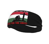 I Stand for The Hungary Flag and I Kneel for The Cross Headbands Men Women Non Slip Wicking Sports Sweatband for Gym Basketball Yoga Hairbands