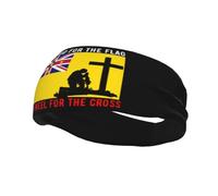 I Stand for The Niue Flag and I Kneel for The Cross Headbands Men Women Non Slip Wicking Sports Sweatband for Gym Basketball Yoga Hairbands