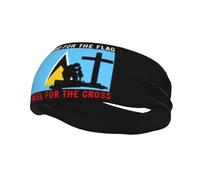 I Stand for The Saint Lucia Flag and I Kneel for The Cross Headbands Men Women Non Slip Wicking Sports Sweatband for Gym Basketball Yoga Hairbands