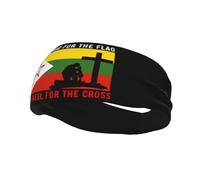 I Stand for The State National Army Flag and I Kneel for The Cross Headbands Men Women Non Slip Wicking Sports Sweatband for Gym Basketball Yoga Hairbands