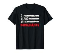 I Stand with Immigrants Bold Solidarity Art T-Shirt