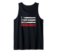 I Stand with Immigrants Bold Solidarity Art Tank Top