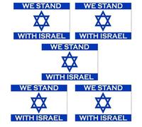 I Stand with Israel Flag Sticker, Support Israel Decal Vinyl Sticker, We Stand with with Sticker,America Israe Israel Stands