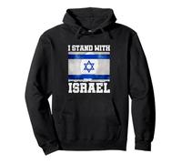 I Stand With Israel Jewish Heritage Unity Flag Patriotic Pullover Hoodie