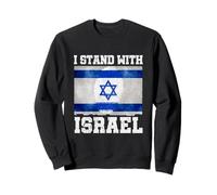 I Stand With Israel Jewish Heritage Unity Flag Patriotic Sweatshirt
