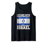 I Stand With Israel Jewish Heritage Unity Flag Patriotic Tank Top