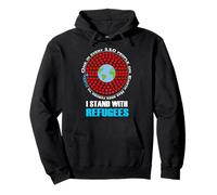 I Stand With Refugees Infographic T-Shirt Pullover Hoodie