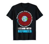 I Stand With Refugees Infographic T-Shirt T-Shirt