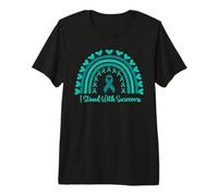 I Stand with Survivors Sexual Assault Awareness Boho Rainbow Premium T-Shirt