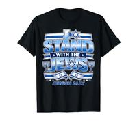 I Stand with The Jews Jewish Ally Israel Support Design Value Graphic T-Shirt