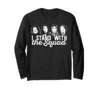 I Stand with The Squad Rashida Tlaib AOC Omar Ayanna Meme Long Sleeve T-Shirt