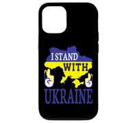 I Stand With Ukraine - Love Stop War - Ukraine Map Case for iPhone 12/12 Pro