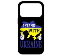 I Stand With Ukraine - Love Stop War - Ukraine Map Case for iPhone 17 Pro