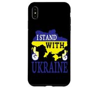 I Stand With Ukraine - Love Stop War - Ukraine Map Case for iPhone XS Max