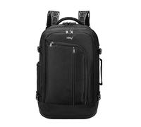 i-stay Cabin Backpack luggage bag, Flight Approved 38 Litre Weekend Backpack Carry On Travel Hand Luggage with laptop compartment, USB port and anti theft padlock Black
