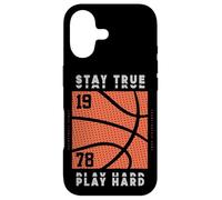 I stay true and work hard so my basketball team can win game Case for iPhone 17