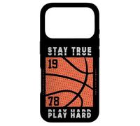 I stay true and work hard so my basketball team can win game Case for iPhone 17 Pro
