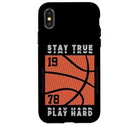 I stay true and work hard so my basketball team can win game Case for iPhone X/XS