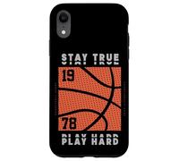 I stay true and work hard so my basketball team can win game Case for iPhone XR