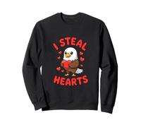 I Steal Hearts Valentine's Day Eagle Love Sweatshirt