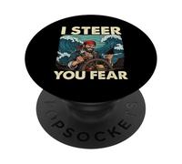 I Steer You Fear - Buccaneer Freebooter Pirate PopSockets Adhesive PopGrip