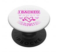 I Stepped Back Slowly - Bold Romantic Refusal Design PopSockets Adhesive PopGrip