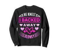 I Stepped Back Slowly - Bold Romantic Refusal Design Sweatshirt