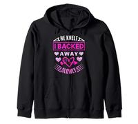 I Stepped Back Slowly - Bold Romantic Refusal Design Zip Hoodie