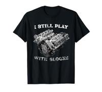 I Still Play With Blocks Racing Maintenance Vintage T-Shirt